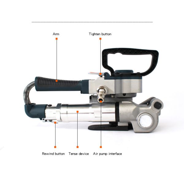 3.65kg Pneumatic Strapping Tool for PP/PET Banding Paper Packaging Material Versatile