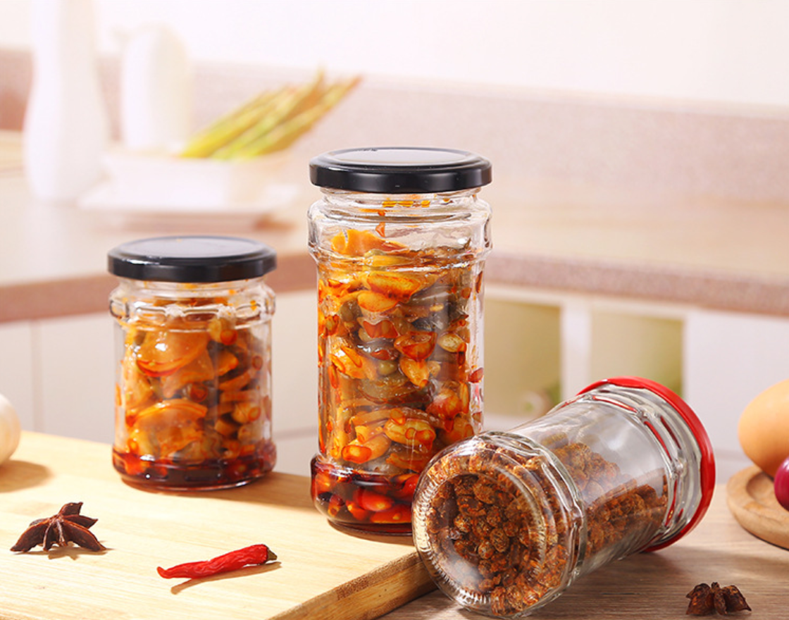 280ml BPA Free Glass Jam Jar Canning Mason Jars With Regular Lid Machine Made