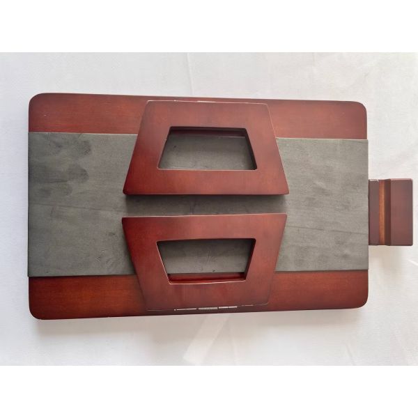 360 Rotating Arm Table for Acacia Wood Sofa Armrest Tray on Wooden Side Tables