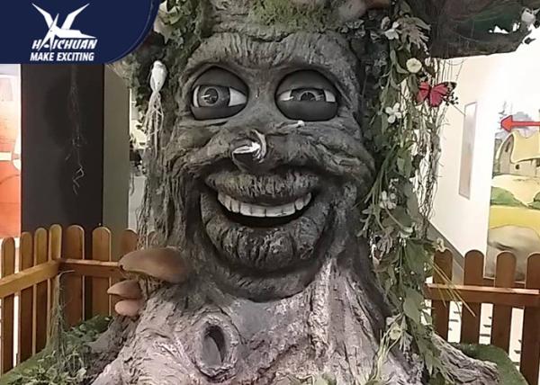 Shopping Plaza Waterproof Resin Cartoon Talking Tree Moving Model
