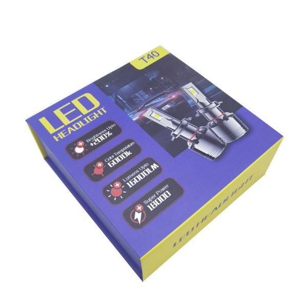 Zinc Alloy Auto LED Headlight High Low Beam 4500LM Bright Wide Voltage Bulbs for Cars