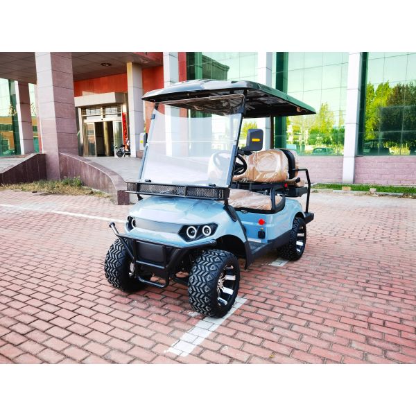 Motorized Walking Golf Cart Lightweight Electric Single Rider Tour Sightseeing