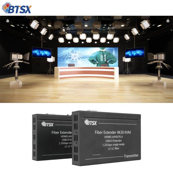 4K HDMI Fiber Extender with KVM and RS232

Professional Zero-Latency HDMI Fiber Optic Extender

4K@30Hz HDMI over Single-Mode Fiber Extender