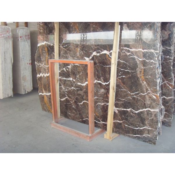 Coffee Imperial Royal Golden Brown Marble Granite Slabs Big Size Tiles