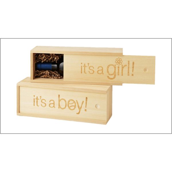 Embossed Elegant Wine Packaging Boxes for Customized Magnum Wooden Wine Gift Box