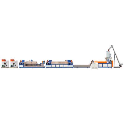 Máquina de fabricação de tiras de PP reciclada - Linha de extrusão automática de potência de motor de 15 kW