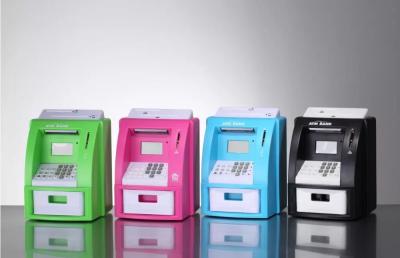 Digital ATM ABS And PET Material Colorful Piggy Bank For Kids