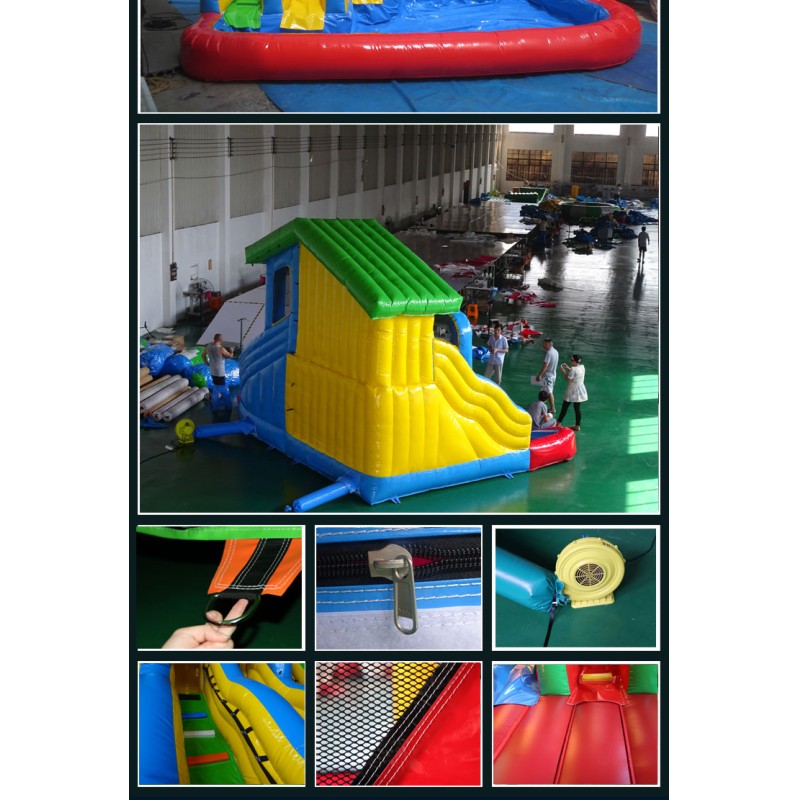 Kids High Quality Inflatable Small Water Slide on Land