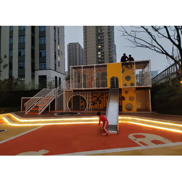 Business District Outdoor Playground Equipment Little Backyard Playground Structures