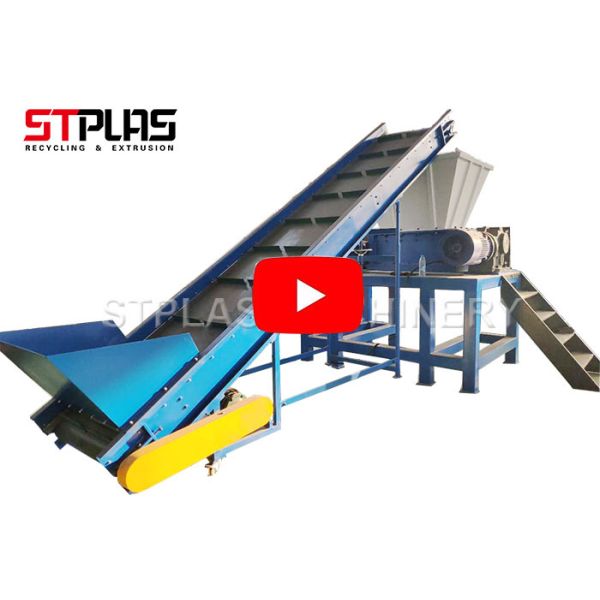 Trituradora plástica del árbol de la máquina de la trituradora de la bandeja de madera para la trituradora dual del esquileo