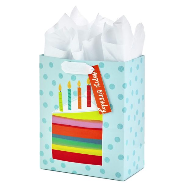 Logotipo personalizado CMYK 4 colores Impresión offset Bolsa de papel azul para niños