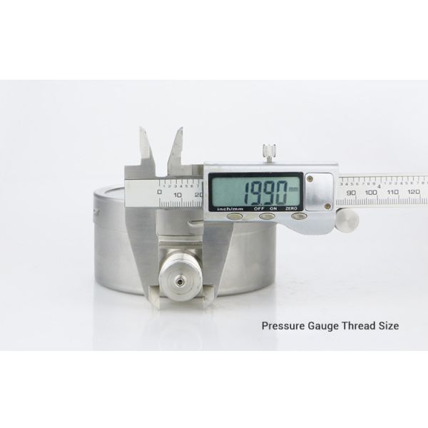 Customized Stainless Steel Pressure Gauge for OEM Mpa Scale LPG 100mm Pressure Test Gauge