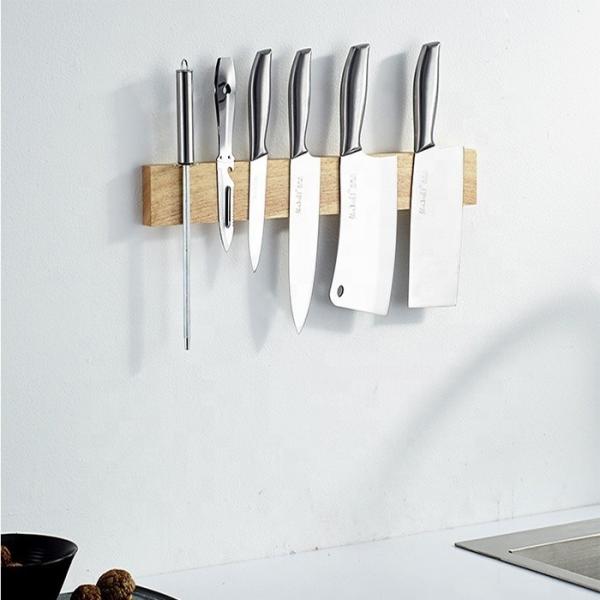 Cadeira de fita magnética de madeira Porta de faca magnética Sucção magnética Hang Lever Acessório de cozinha