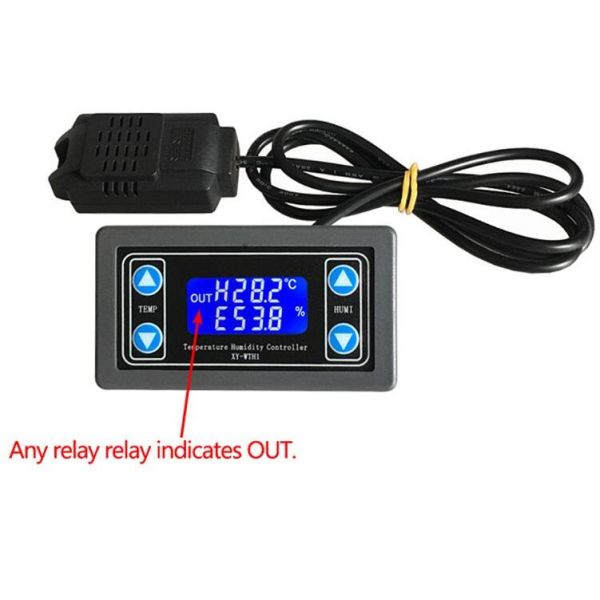 XY-WTH1 DC 6-30V Digital display Constant Temperature humidity Controller Dual Output thermostat With Sensor For AC 220V
