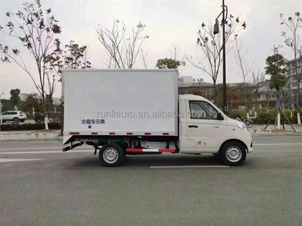 Factory Customized Foton Xiangling V1 Small Mini Refrigerator Truck Freezer Food Meat Container Refrigerated Box Truck