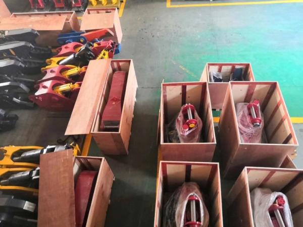 Steel Recycling Caterpillar Excavator Attachments Wide Forceps Mouth