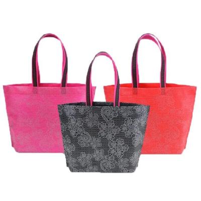 Logo Printing Folding Pp Non Woven Fabric Bags Reusable Shopping Customized Size