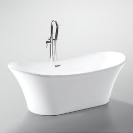 Thick Rim Border Ellipse Acrylic Freestanding Bathtubs for Fast Sales in Nigeria Market