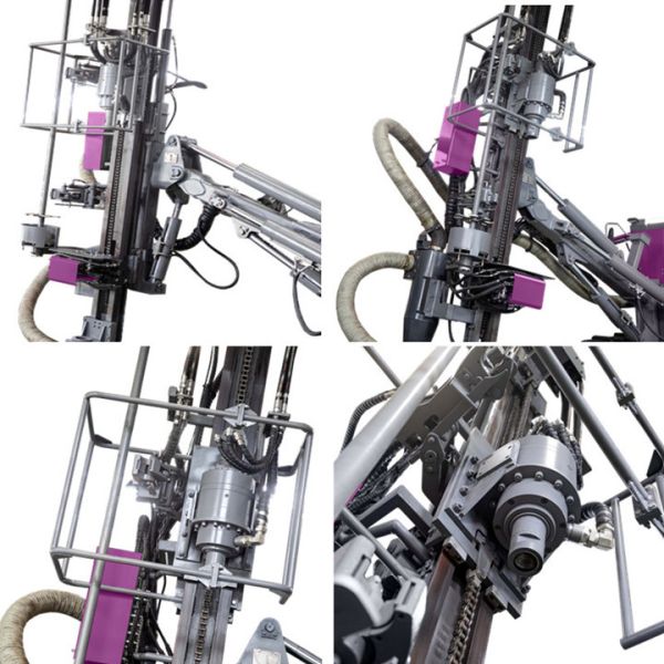 8900*2250*2650MM Máquina de perforación hidráulica Velocidad de desplazamiento 1,5-3 km/h para perforación de agujeros de explosión en rocas mineras