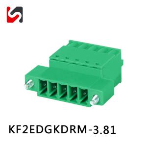 3.81mm 10A Blocs de bornes électriques branchables avec 2 à 16 pôles