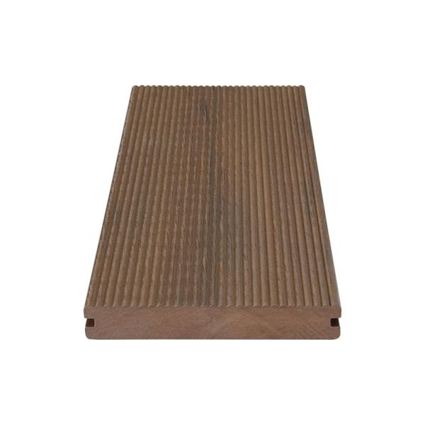 ISO Certified WPC 16ft Solid Composite Deck Boards Mildew Resistant For Gardens