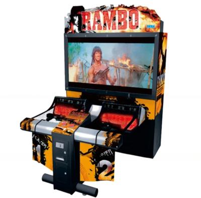 Le parc d'attractions fonctionne à la pièce 55LCD simulateur de tir à la machine à arcade Rambo