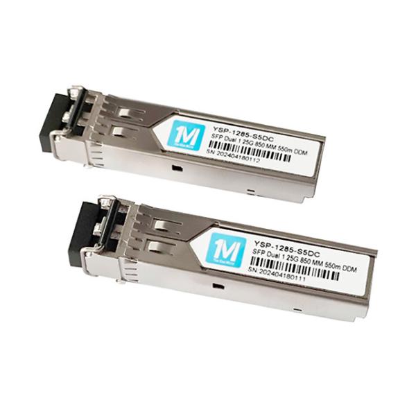 3 1.25G Duplex 550m 850nm LC Connector DDM 1000BASE MMF Fiber Optic Module Pluggable SFP Transceiver