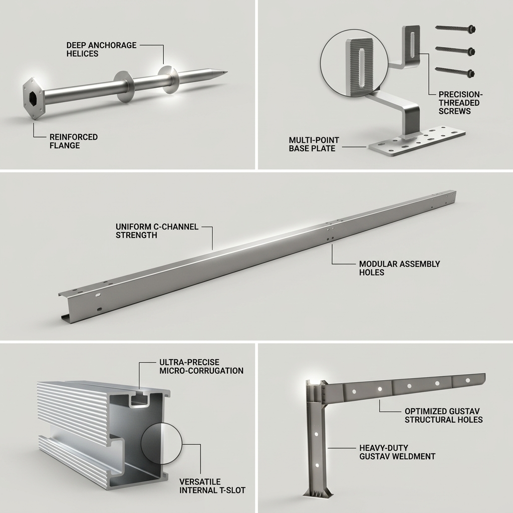 Stainless Steel Solar Roof Hooks Adjustable Pitched Roof Mounting Bracket