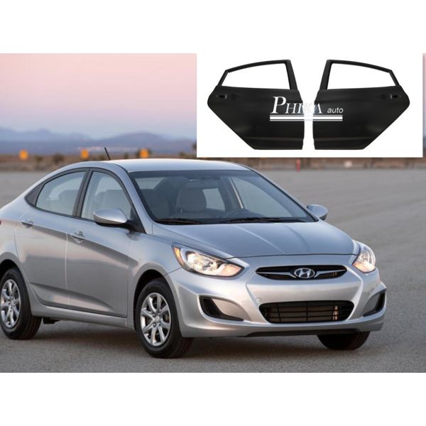 Solid Rear Car Door Replacement Hyundai Accent Parts Primer Coating Treatment 2012