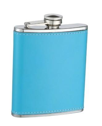High-quality 5 OZ Hip Flagon/Stainless Steel Flagon Camping Leather-wrapped Embossing