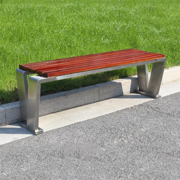Aluminum Waterproof Outdoor Backless Bench Backless Metal Garden Bench