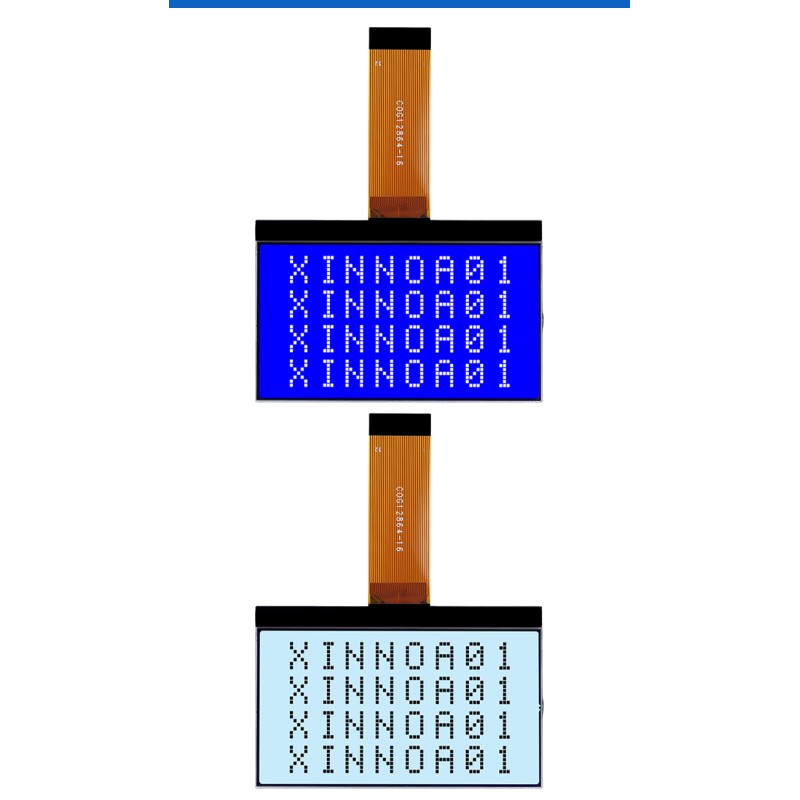 COG12864-16 Blue Film Fog Backlight Full View Wide Temperature Screen Fstn Material I2C \ SPI Module