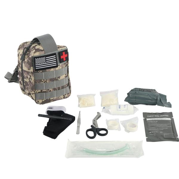 Kit de primeiros socorros tácticos de 8*6 polegadas 600D Kit Médico de Nylon Kit de primeiros socorros de campo