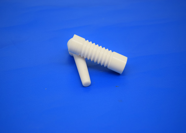 Wear Resistance Zirconia Ceramic Threaded Rod , Alumina Threaded Rod And Screws
