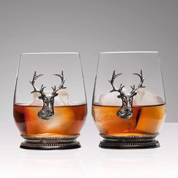 Bar Party 24oz Whisky Empty Glass Wine Bottles With Glass Tumbler