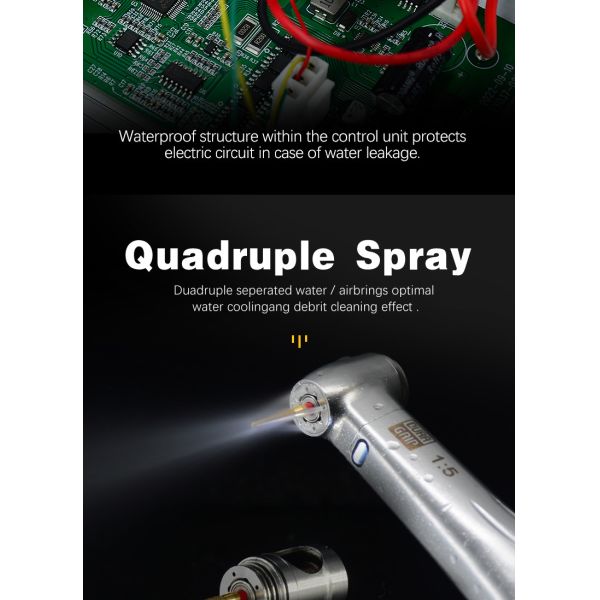 электрический двигатель оборудований лаборатории 110В 220В зубоврачебный с Хандпьесе 1:5