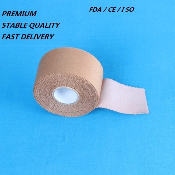 Custom  SPORTS SUPPORT TAPE rigid Rayon sports tape Therapeutic tape in Tan color
