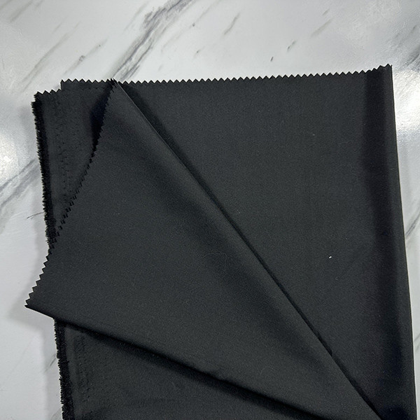 48X150D 100 Polyester Mens Robes Black Anti Wrinkle Fabric