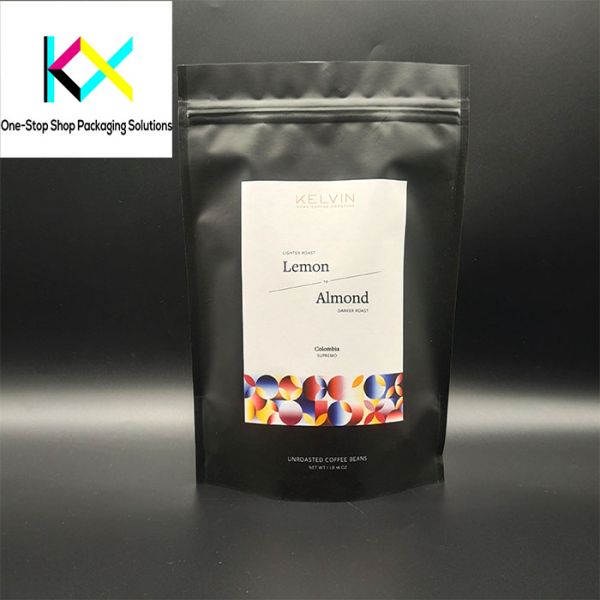 EU PET/VMPET/PE 250 Gram Coffee Bags Compostable Coffee Pouches Customized