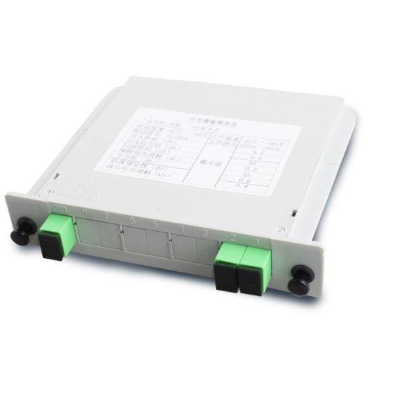 Customized G657 Fiber Type 2x1 Card Splitter 1*2 for 4G Network Fiber Optic Cabinet