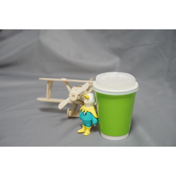 Black 80mm Hot Drink Compostable Cup Lids Restaurants