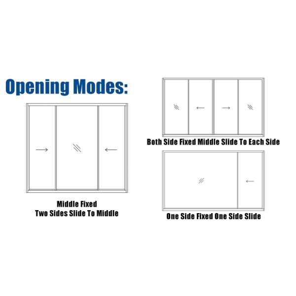 High Quality Soundproof Double Glazed Aluminium Casement windows