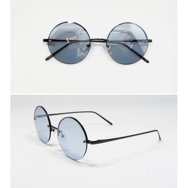 Ladies Fashion accessories metal rimless Sunglasses UV 400 ourdoor Daily style