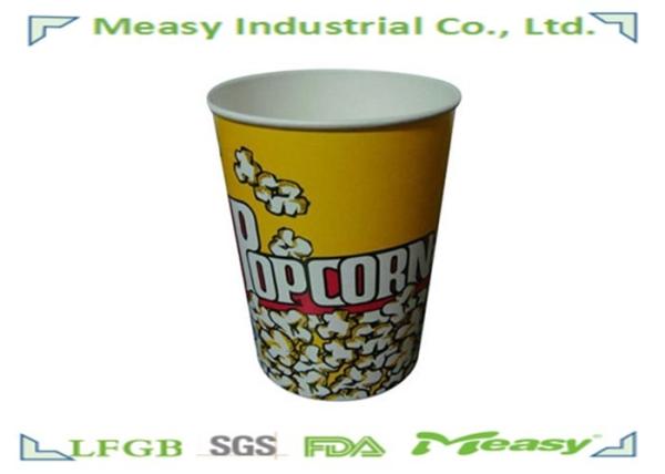 170OZ / 46OZ Popcorn Buckets Double PE Lined Oilproof For Watching Movies