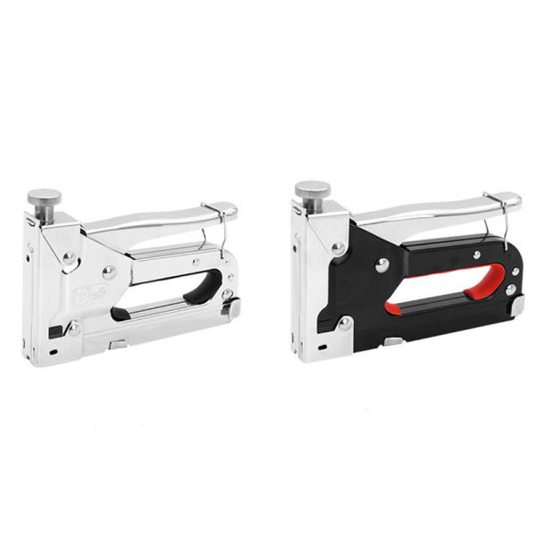 HS002 Pistola de grapação de 3 vias pesada para móveis de carpintaria de estofados Tamanho 24*166*100mm