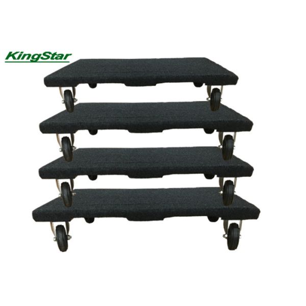 Carpeted heavy duty Wooden Furniture Dolly Mover Trolley lift 450kg Removal Trolley With Hard PVC Wheel 30x18 Inch