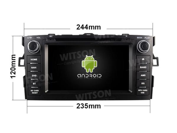 7 Screen OEM Style with DVD Deck ​For Toyota Auris 2006-2012 Android Car DVD GPS Multimedia Stereo