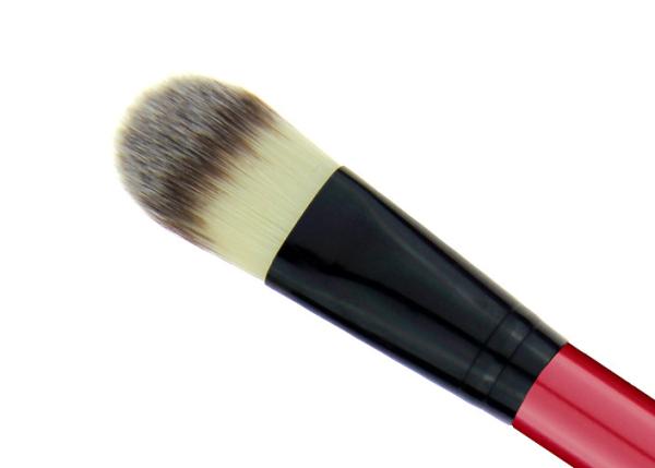 Custom Face Red Powder Foundation Brush Synthetic Makeup Brushes