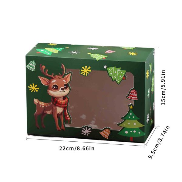 Paperboard Liner Transparent Collapsible Christmas Boxes OEM Service Foldable Gift Boxes