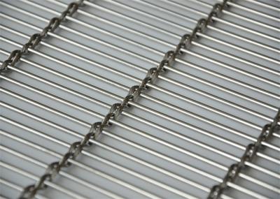 Flexible 316 Stainless Steel Decorative Wire Mesh Architectural For Stair Railing